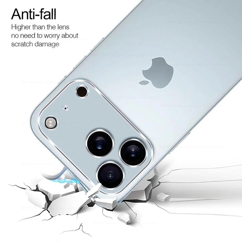 2Pcs HD Camera Protector Case For Iphone 17 Pro Max Air 17Pro 17ProMax 5G 2025 Tempered Glass Easy Installation Rear Lens Cover - náhled 4