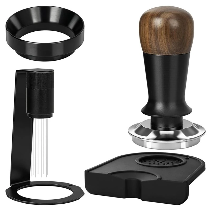 B50C Spring Tamper, Magnetic WDT Tool, Funnel & Tamping Mat For Breville 54Mm Portafilter Espresso Accessories Kit