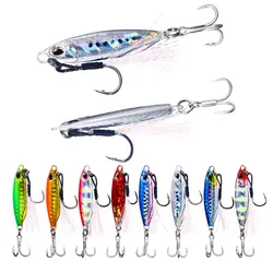 HENGJIA Metal Jig Spinning Sea Fishing Lure 16g 32g Slow Jig Shore Casting Jigging Lure Trout Tuna Fish Artificial Bait Tackle