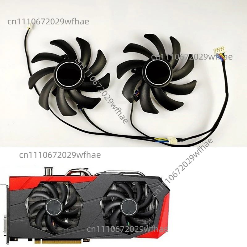 For ASUS POSEIDON GTX770 780 980Ti Graphics fans New 5pin+2pin Cooling Fan FDC10H12S9-C