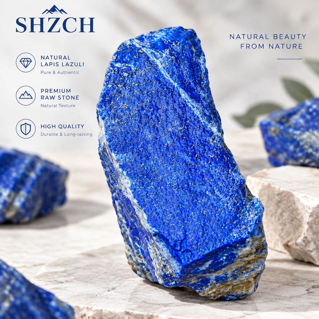 Large Natural Lapis Lazuli Raw Stone Rough Crystal Specimen from Afghanistan for Carving Gemstone Healing Decor