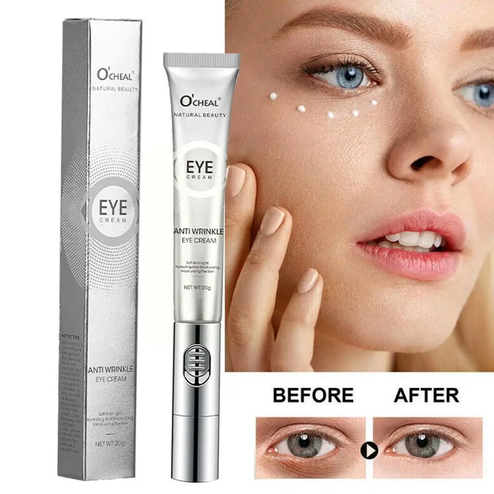 Crème électrique pour les yeux à l'acide hyaluronique, 20g, essence hydratante, soins oculaires, éclairante, anti-bouffantes, gel déformable, B3U0