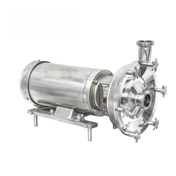 Sanitary stainless steel centrifugal pump open impeller food grade milk