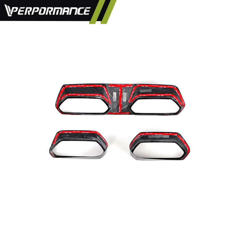 For Lamborghin Urus Carbon Fiber Center Control Frame Air Vent Covers sticker