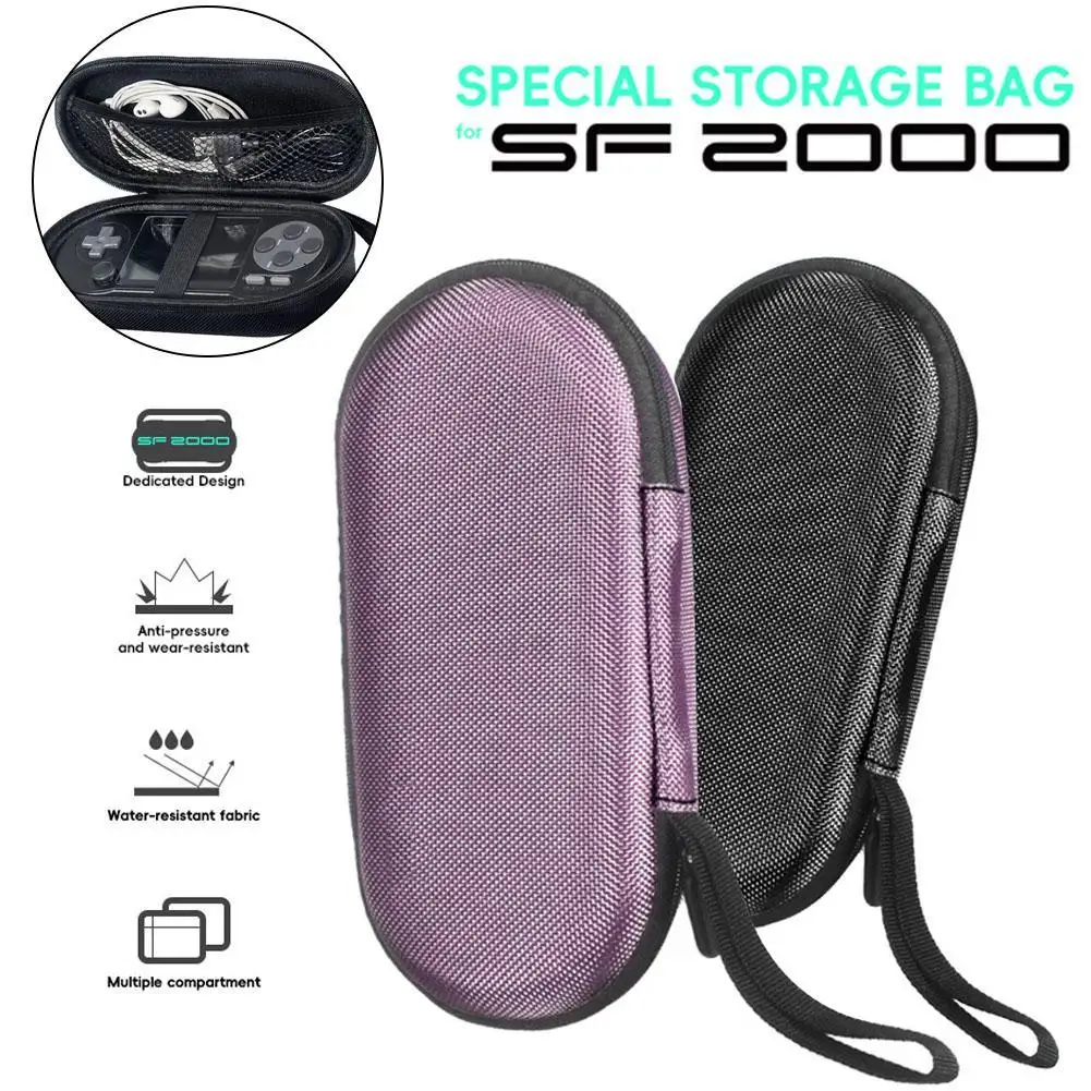 For SF2000 EVA Hardshell Bag Handheld Game Console Protection Bag Video Game Console Storage Bag Accessories