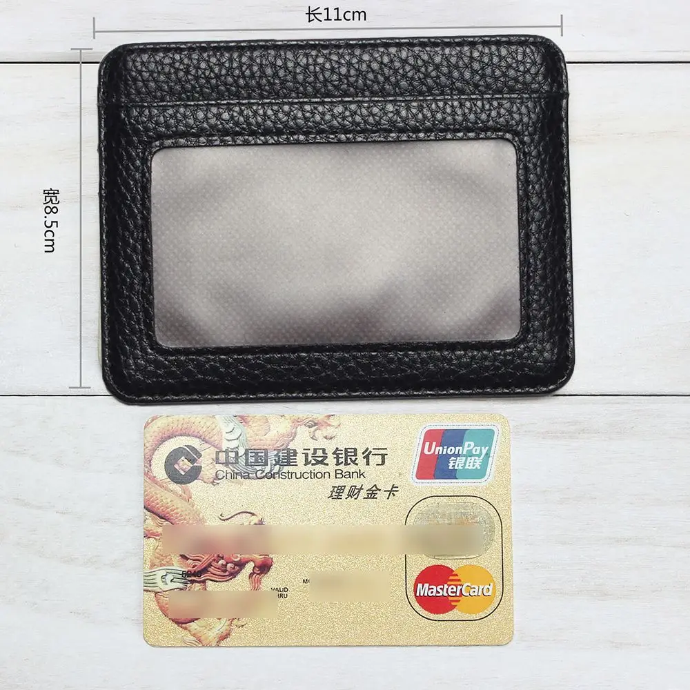 Mens PU Leather Wallet Front Pocket Slim Mini Card Holder Purse