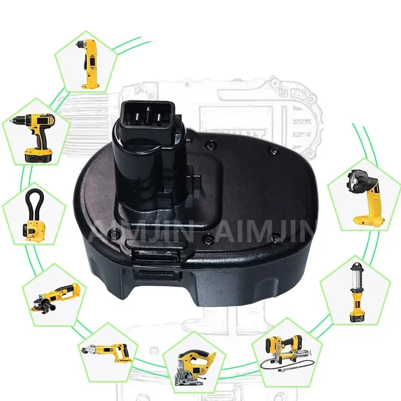 Imagem -06 - Bateria de Ni-mh para Dewalt 14.4v 4.8 6.8 9.8ah Ni-mh Dw9091 Dw9094 Dc9091 De9092 Dc613ka Dc614ka Dc615ka Dc612kaaim