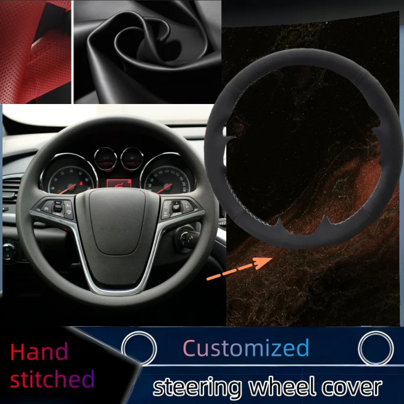 

Hand-stitched Suede Leather Car Steering Wheel Cover For Opel Astra (J) 2009-2015 Meriva (B) 2010-2017 Zafira (C) 2011-2016