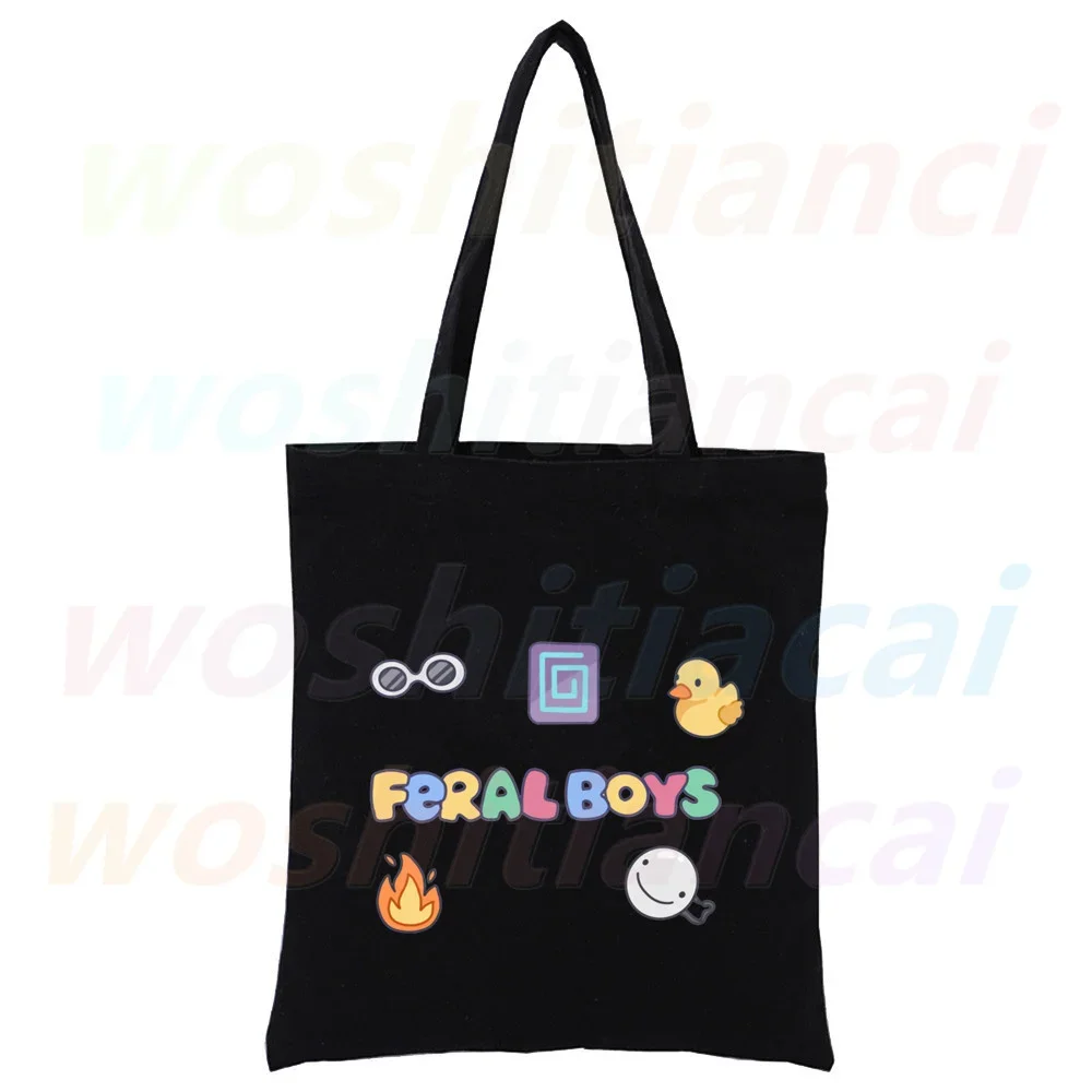 Dream Smp Kawaii Hip Hop Cartoon Graphic Shopping Canvas Bag donna Girl Tote Eco Shopper borse a tracolla, Drop Ship