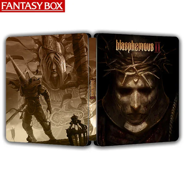 Blasphemous 2 Indie Game Endless Struggle Edition Steelcase FantasyBox (personalización, caja de acero, CD de juego no incluido)