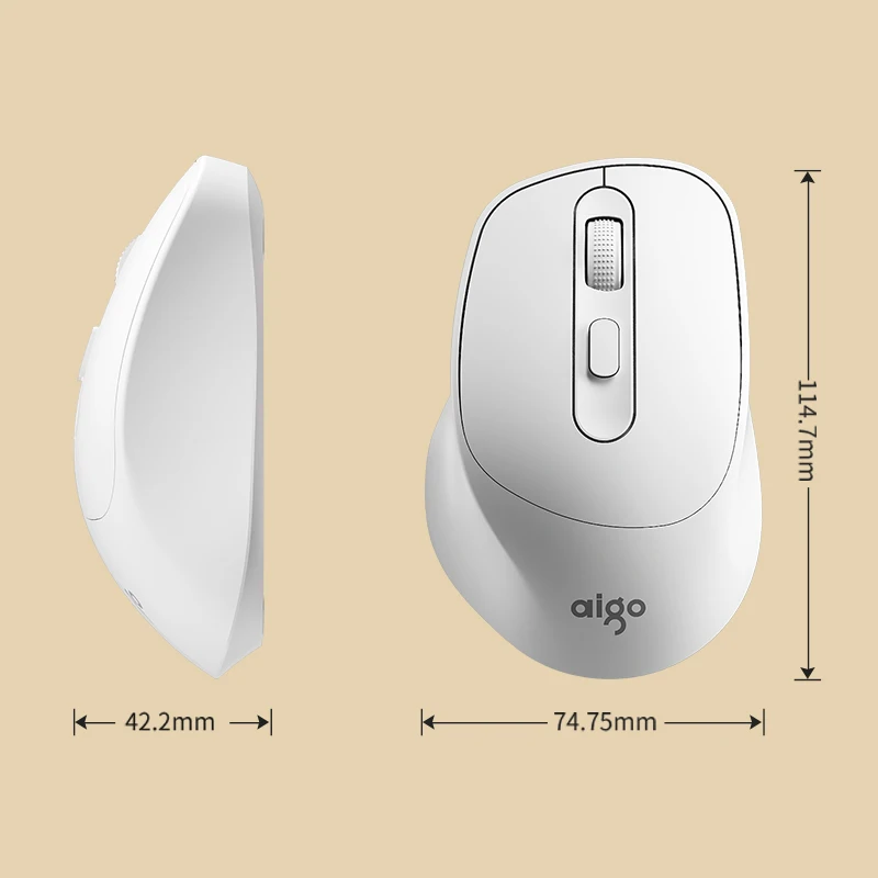 Imagem -06 - Aigo-teclado Mecânico e Mouse Conjunto Ck104 2.4g sem Fio Interruptor Vermelho 106 Tecla Ergonômico Botão