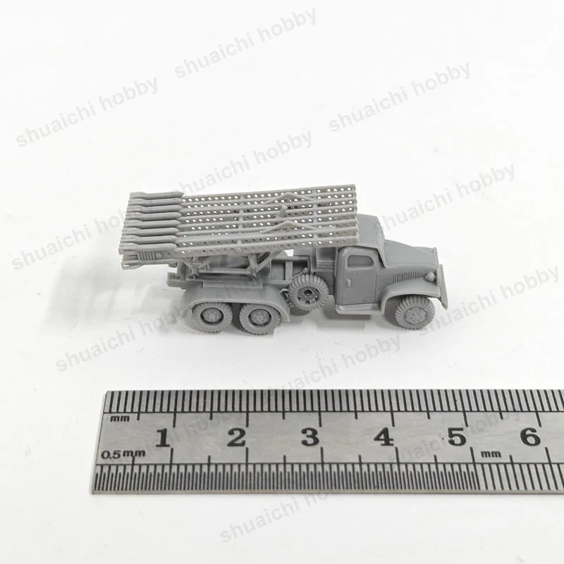 5PCS 1/144 Scale BM-13 Katyusha Multiple Rocket Launcher Model 3D Printed Combat Vehicle Kit Resin Military Moulds for Ornament