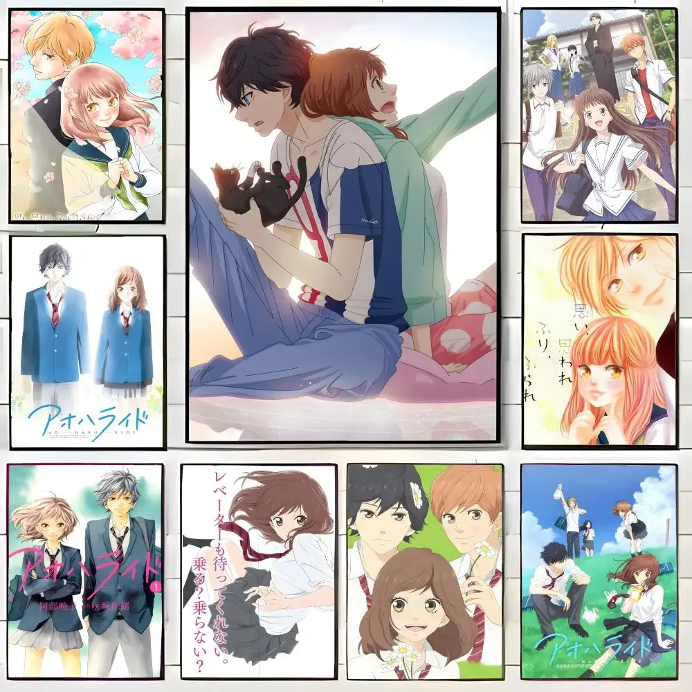 Fashion Nostalgic Romantic A-Ao Haru Ride Poster Wall Art Print Decorative Mural Home Decor Gift Unframed