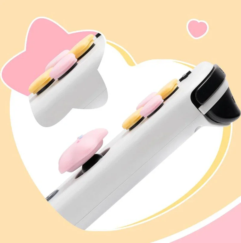 Mignon étoile amour Silicone souple d-pad bouton croisé ABXY clé autocollant coque peau pour interrupteur Oled NS Joy-con pouce bâton poignée capuchon couverture