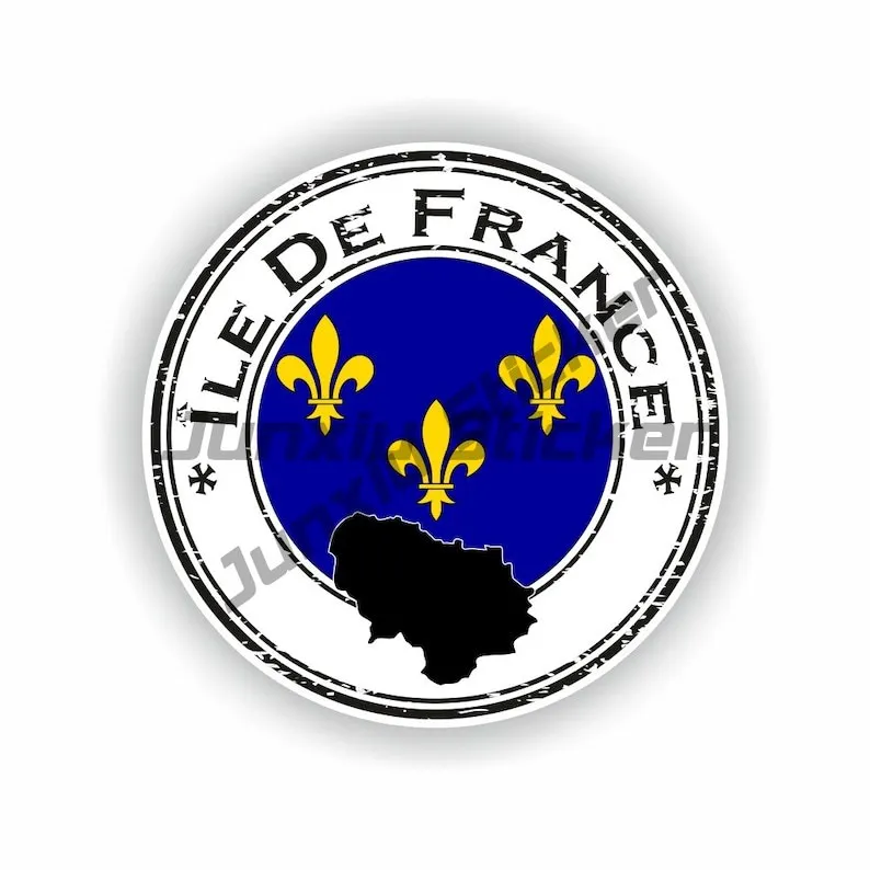 France Coat of Arms Normandy Savoy Savoie Shield Strasbourg City Ile Do 3 VALLEES France Flag Emblem Seal Sticker Round Flag view 4