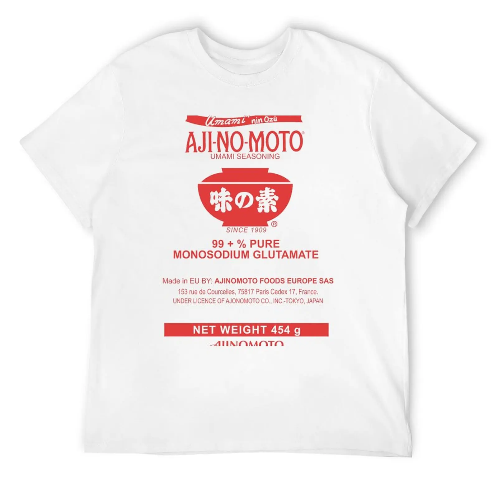 Monosodiumglutamaat (MSG) T-shirt anime t-shirts oversized grafische tee custom shirt plus size mannen kleding