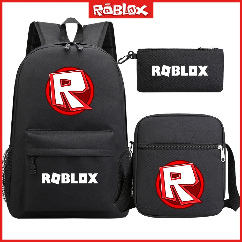 

Fashion Roblox Teenage Students Schoolbag Three Sets of Men and Women Shoulders Backpack Set Cartoon Casual Sports Birthday Gift