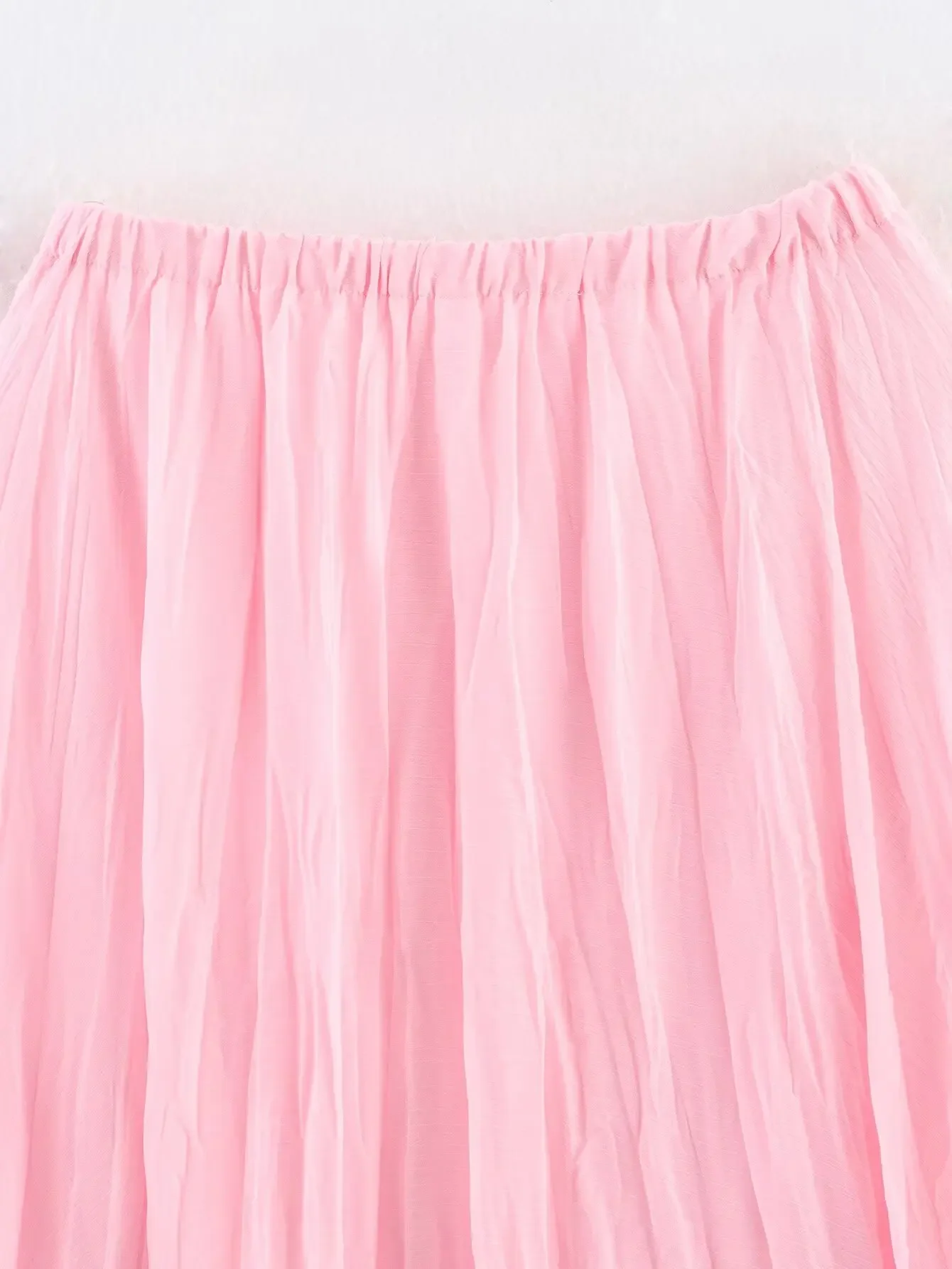 2025 nieuwe zomer dames hoge taille slanke geplooide grote swing rok temperament buitenlandse stijl middellange en lange casual A-lijn