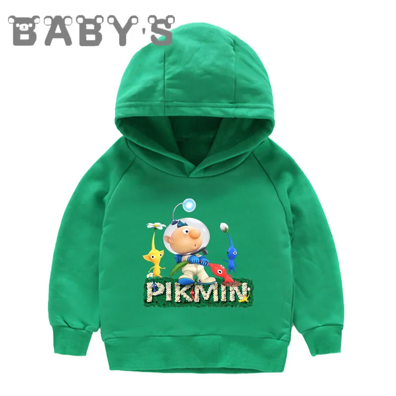 Hete Verkoop Videogame Pikmin 4 Print Kids Hoodies Cartoon Jongens Meisjes Sweatshirts Herfst Kinderkleding Katoenen Baby Tops, Kmt5868