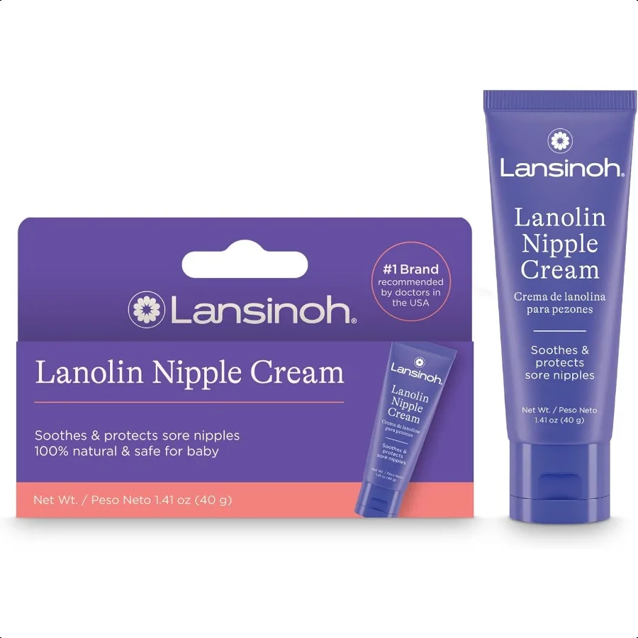 

Lansih Lalin Nipple Cream Safe for Breastfeeding Baby 100 Natural Nipple Butter for Mom Breastfeeding entials 1.41 Ounces