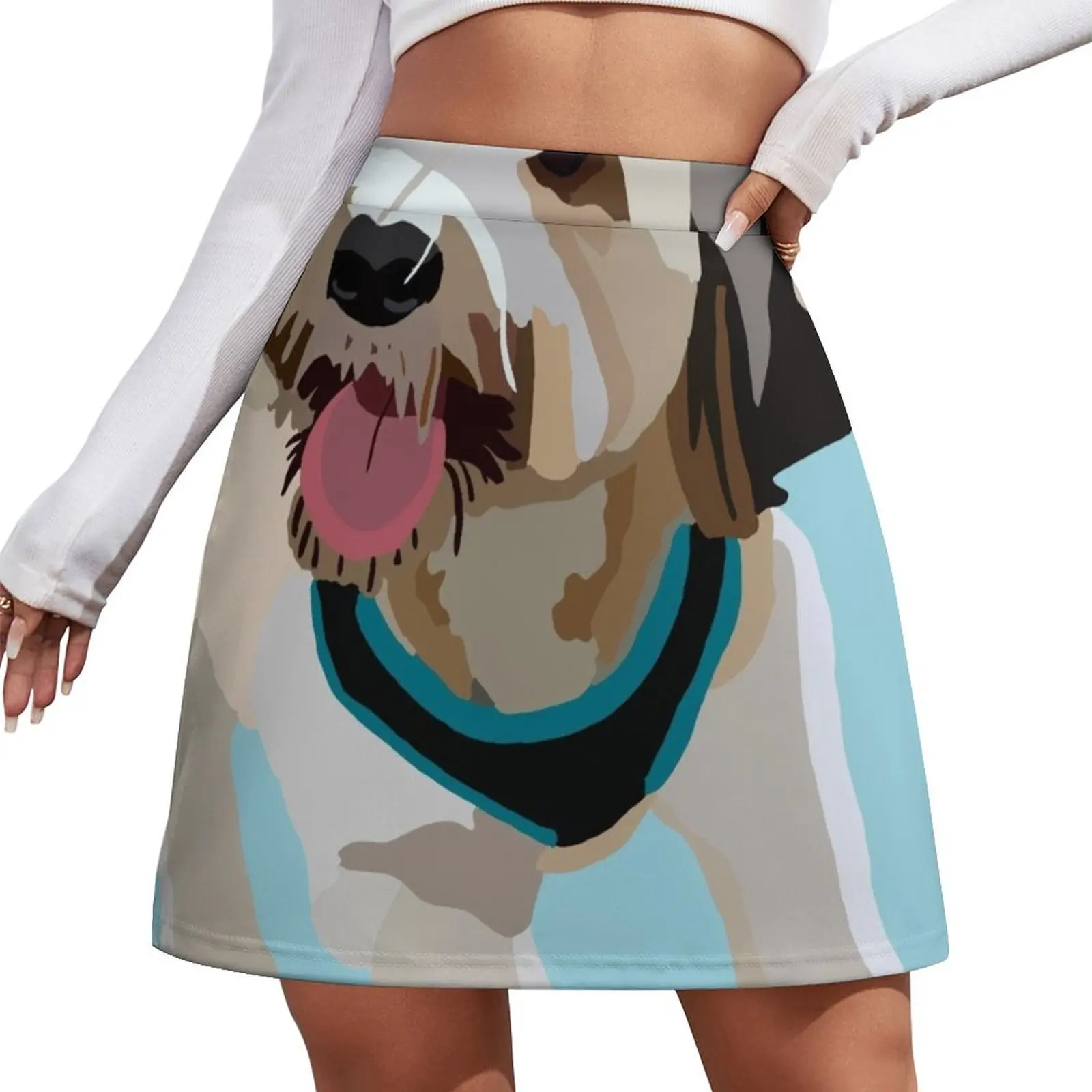 

Baxter on blue background Mini Skirt kawaii skirt luxury clothes women summer skirts