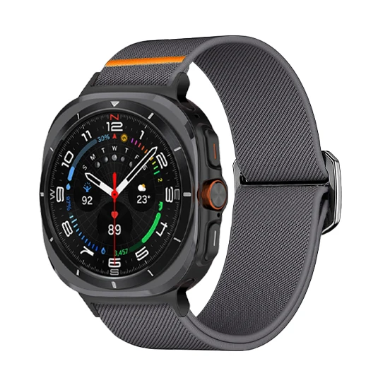 Bracelet à boucle en nylon pour Samsung Galaxy Watch, bracelet de sport, bracelet à ajustement rapide, sans espace, Ultra 47mm