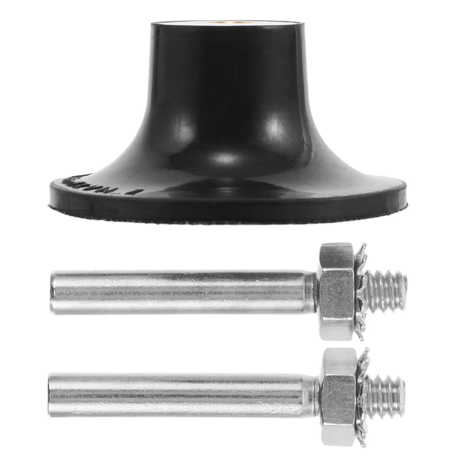 1Set Wool Polishing Wheel Disc Holder Rubber Steel Construction for Metal Glass Buffing Precision Grinding Scratch Removal Drill