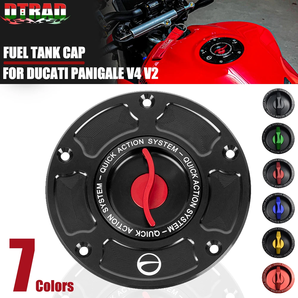 

Panigale V4/S/R 2018-2023 Motorcycle Fuel Tank Cap For DUCATI Panigale V2 899 959 1199 1299 Accessories Keyless Gas Tank Cover