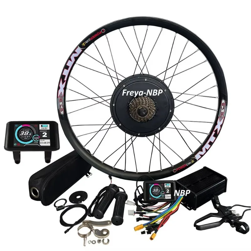 

26"27.5"29" MTX39 Wheel 52-72V 2000w MTX 45A Sine Wave Controller UKC1 Electric Bike Bicycle Hub Motor Rear 135mm Conversion Kit