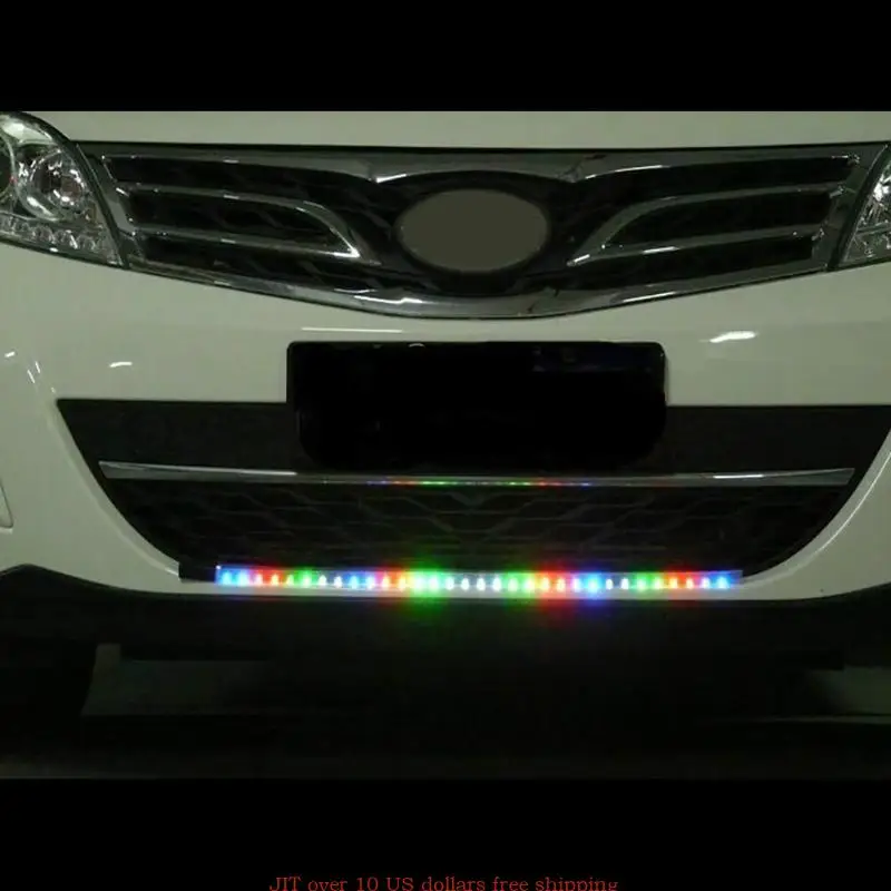 7-kolorowy RGB 48-LED Knight Night Rider skaner listwy oświetleniowe bezprzewodowy zdalnego sterowania nadaje się do SUV