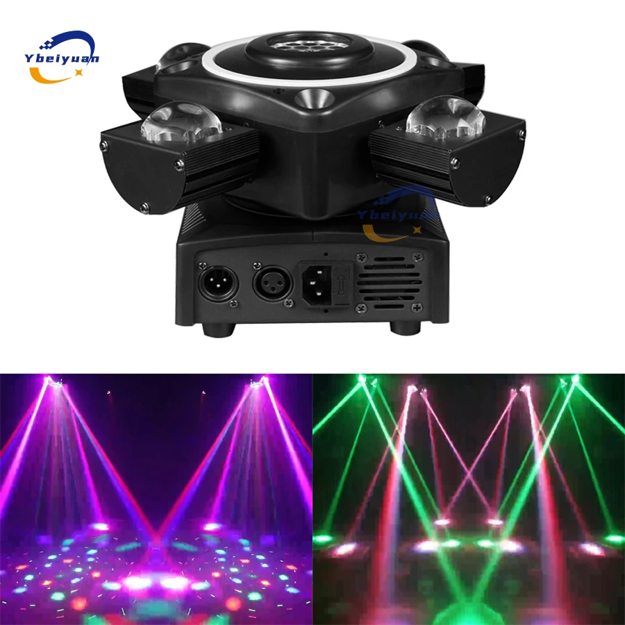 Imagem -04 - Rotativa Strobe Beam com Light Effect Led em Disco Light Rotação Infinita Ktv dj Bar Festa de Natal Equipamento de Palco Dmx512