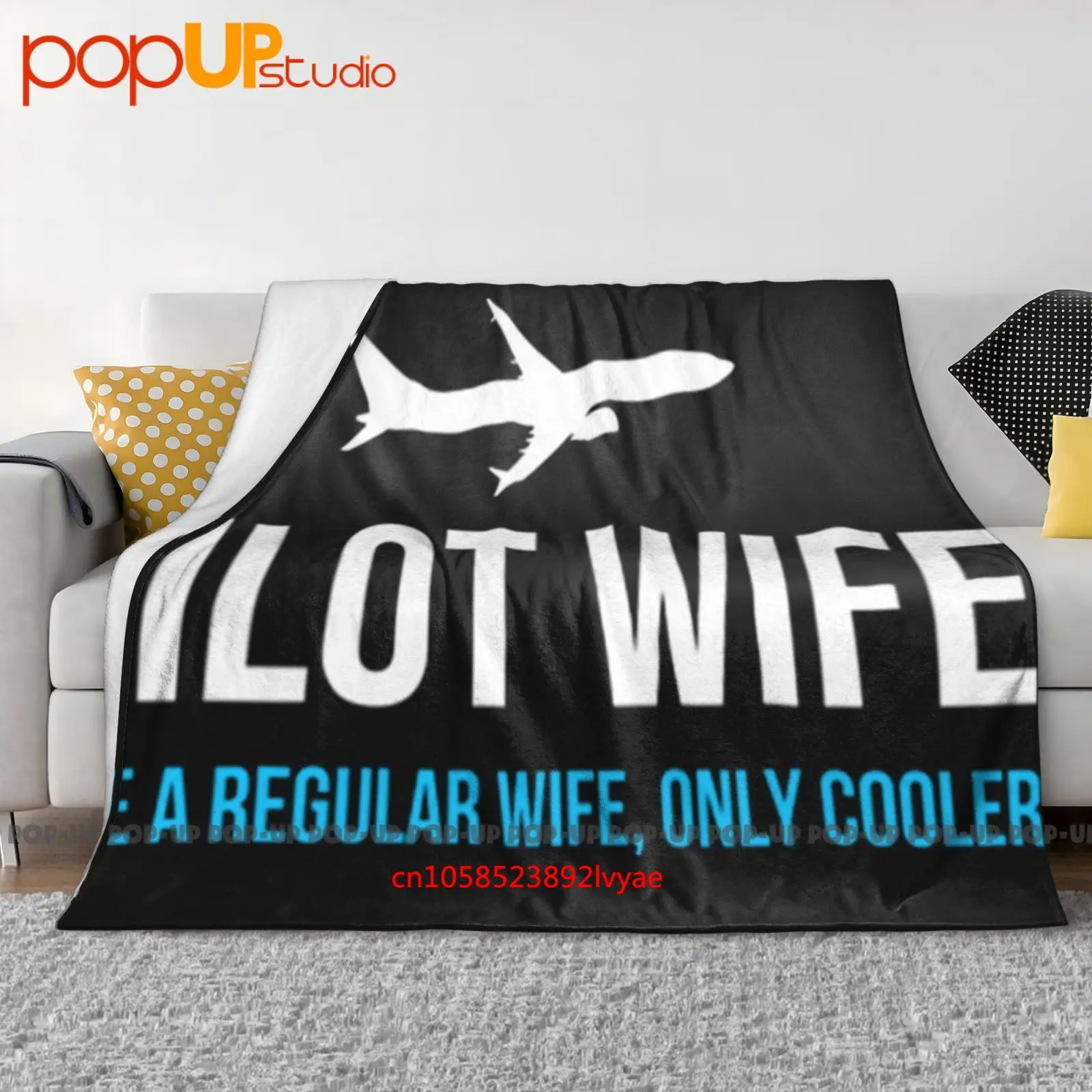 

Пилотная жена Забавный милый самолет Авиация Ультра-мягкое одеяло Одеяло Зимний чехол для дивана Чехлы на кровать