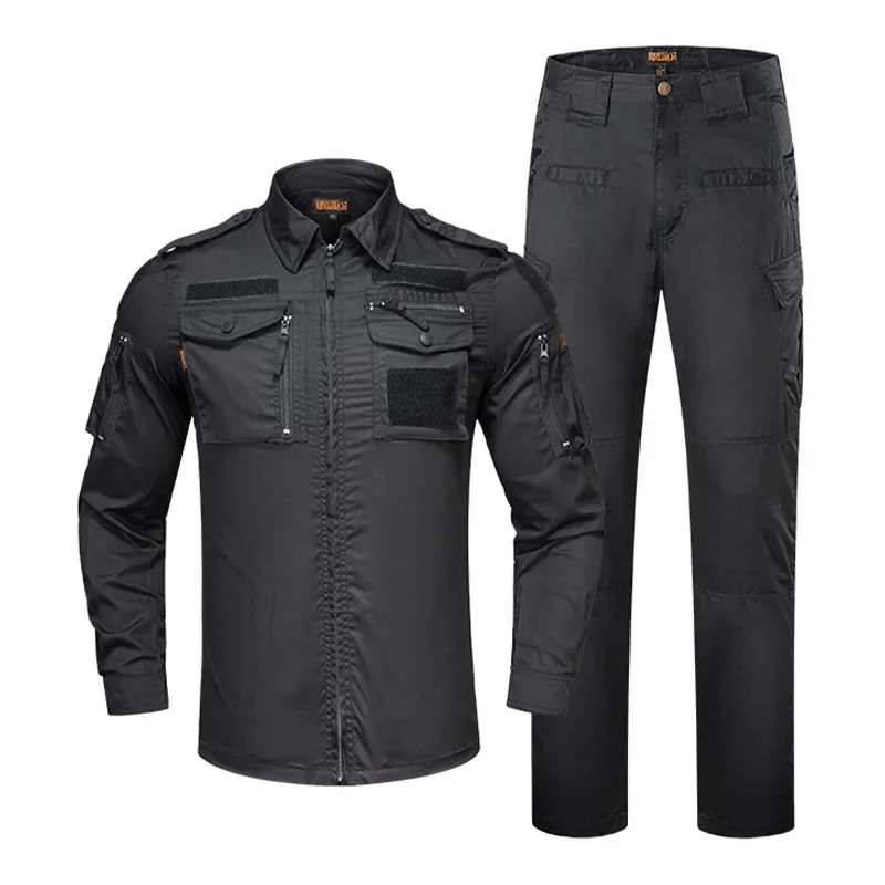 Spring and Summer Long Sleeve Shirts Windbreaker Combat Uniform Train Suits Work Sets Outdoor Clothes Hunting Suit Men Shirt