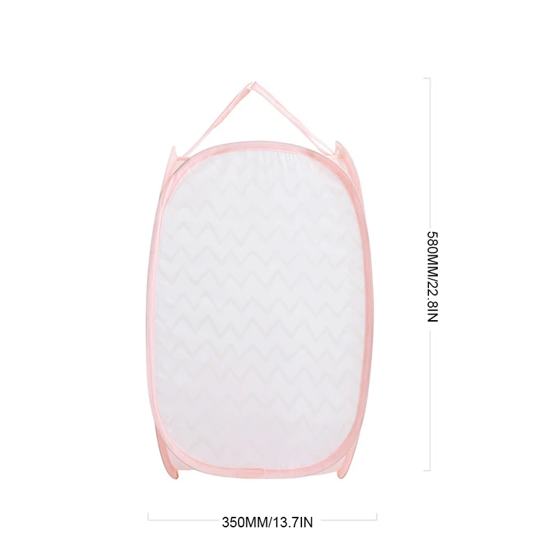 Cesta de roupa suja da prova de poeira dos desenhos animados bonitos com alças dobrável grande capacidade