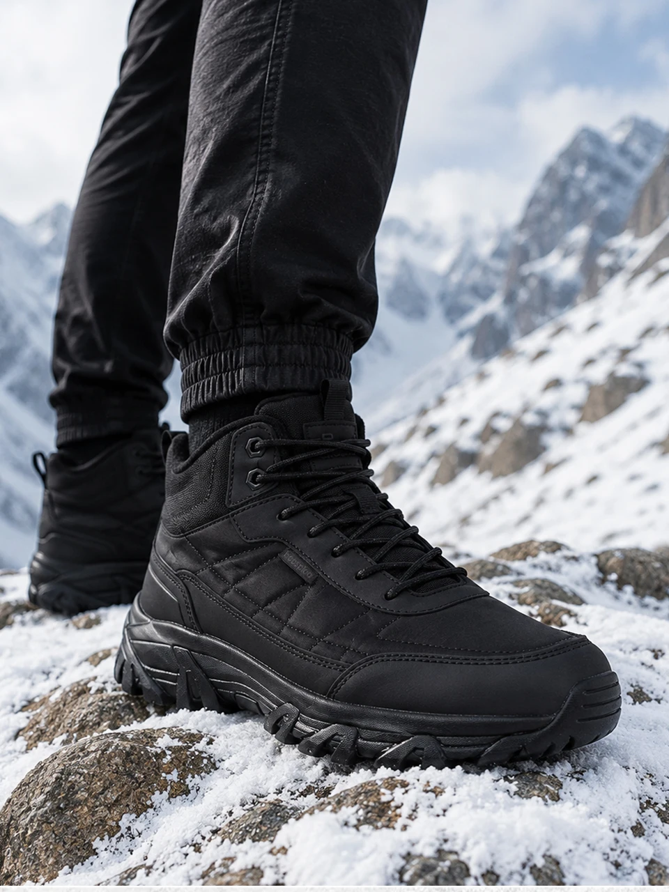 Baasploa Herren Winter Baumwollschuhe Wasserfeste Wanderschuhe Komfort Plüsch Warme Stiefel Herren Rutschfeste Neue Freizeitsneaker – Detail 11