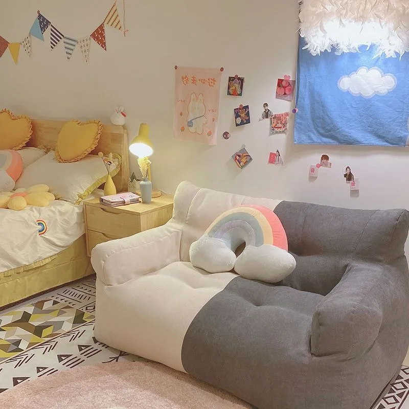 Double Rental House Nest Room Internet celebrity ins Bedroom Balcony Floor Small Sofa