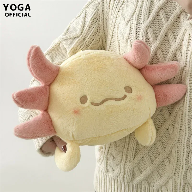 Kawaii Little Axolotl Plush Bag Charm, Stuffed Animal Keychain Clip On Bag Keychain Backpack Clips Squishy Soft Plush Toy Animal