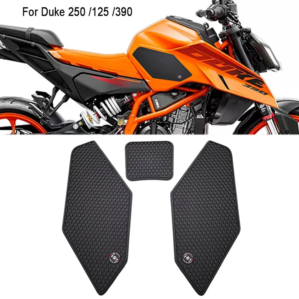 

Motorcycle Non-slip Side Fuel Tank Stickers Waterproof Pad Rubber Sticker For 390 Duke duke 250 390 2024 2025