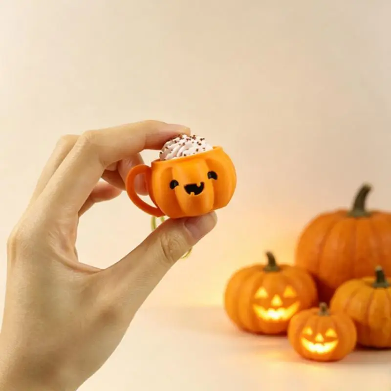 3D-Gedruckter Geister-Eiscreme-Schlüsselanhänger, Klicker-Knopf Stressabbau-Anhänger, Halloween-Dekorativer Tastenkappen-Ornament Geschenk – Detail 8