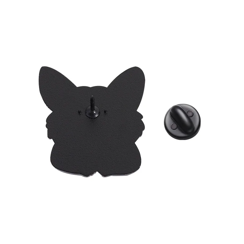 Cartoon Animal Fun Akita Dog Enamel Pins Creative animal shaped golden fur Dog Brooches Lapel Badge Jewelry Gifts for Friends view 4