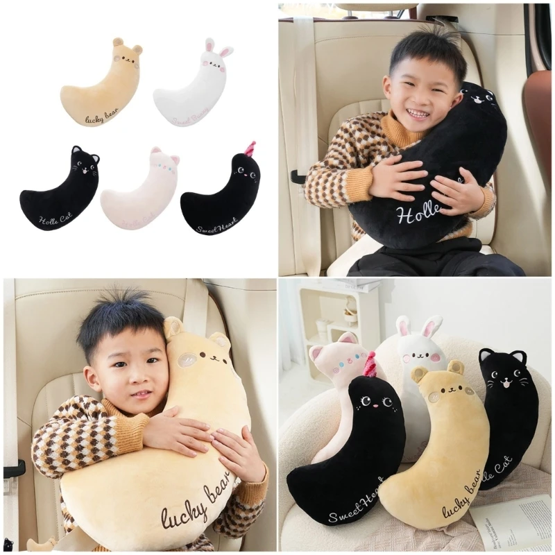 Gối tựa cổ ghế ô tô mềm mại thoáng khí cho trẻ Bảo vệ cổ du lịch 24BE