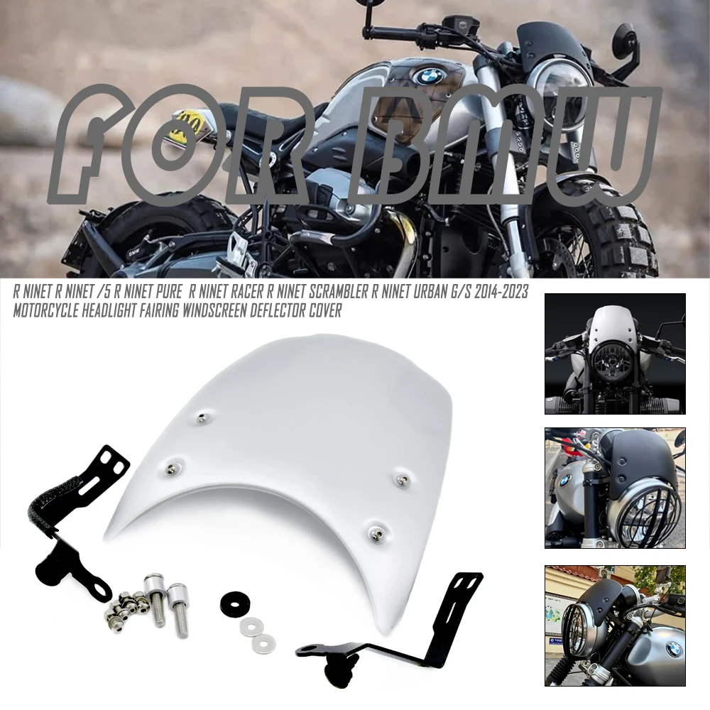

Motorcycle Windshield Aluminum Wind Deflector Windscreen For BMW R NINE T NINET R9T R 9 T Racer Pure Urban scrambler 2014-2022
