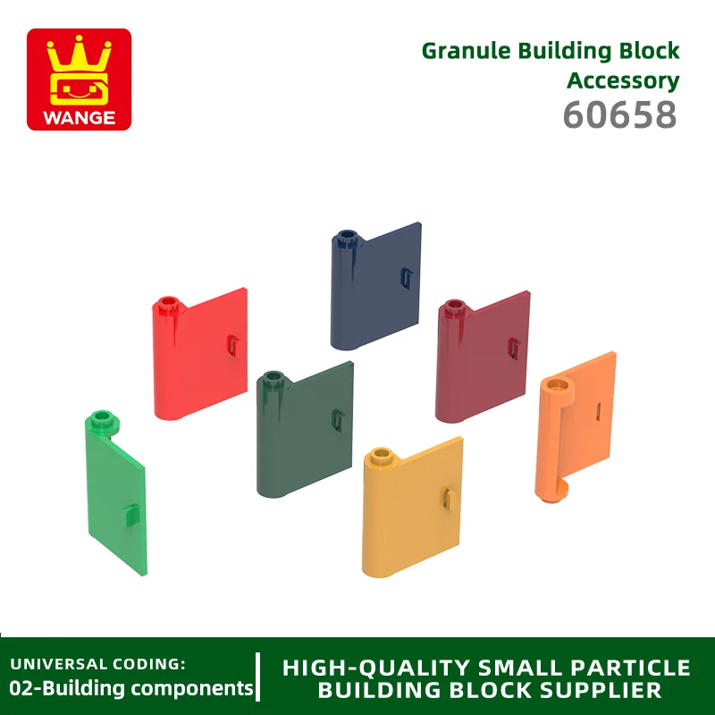 Wange 60658 100g/71Pcs Car Left Door Building Block Moc Window Accessories Compatible with Brick DIY Children Toy Gift Box