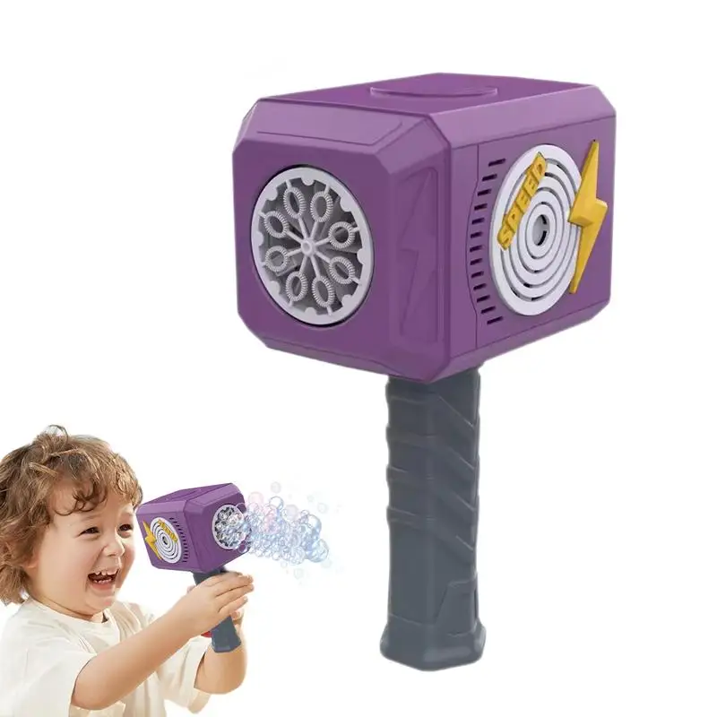 Hammer Automatic Bubble Machine For Kids Outdoor Party Toys Children's Handheld Hammer Bubble Stick