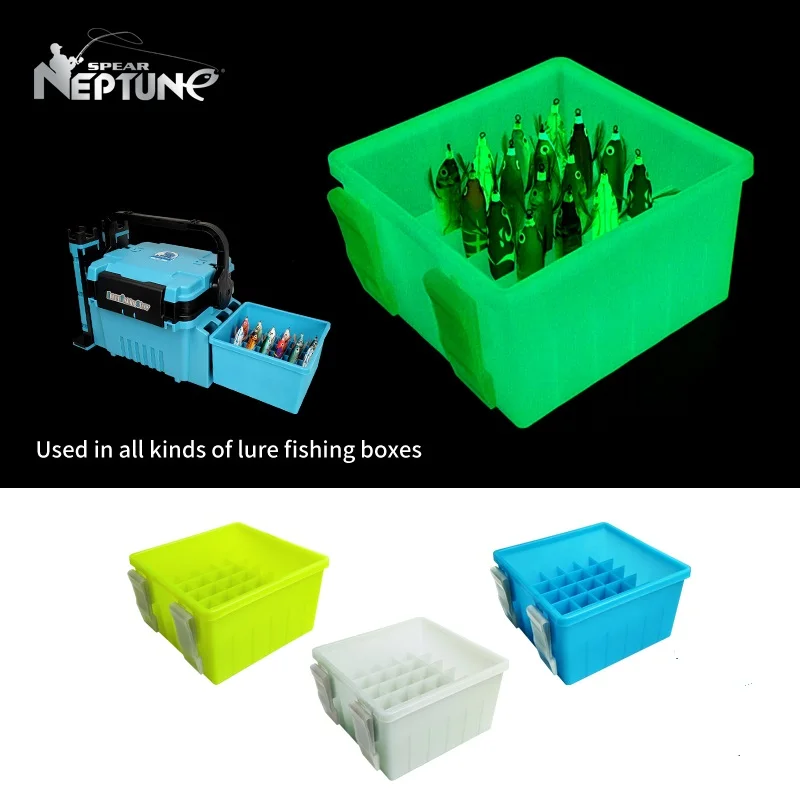 New 36 Grids Luminous Fishing Tackle Box Webfoot Octopus Egi Storage Organizer Box Hard Bait Tool Case Accessories Boxes