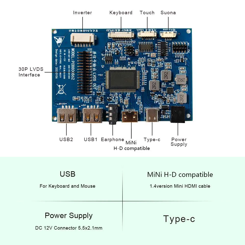ل 17 "1280x1024 M170ETN01.1 G190ETN01.0 شاشة الألعاب LCD نوع C مجلس