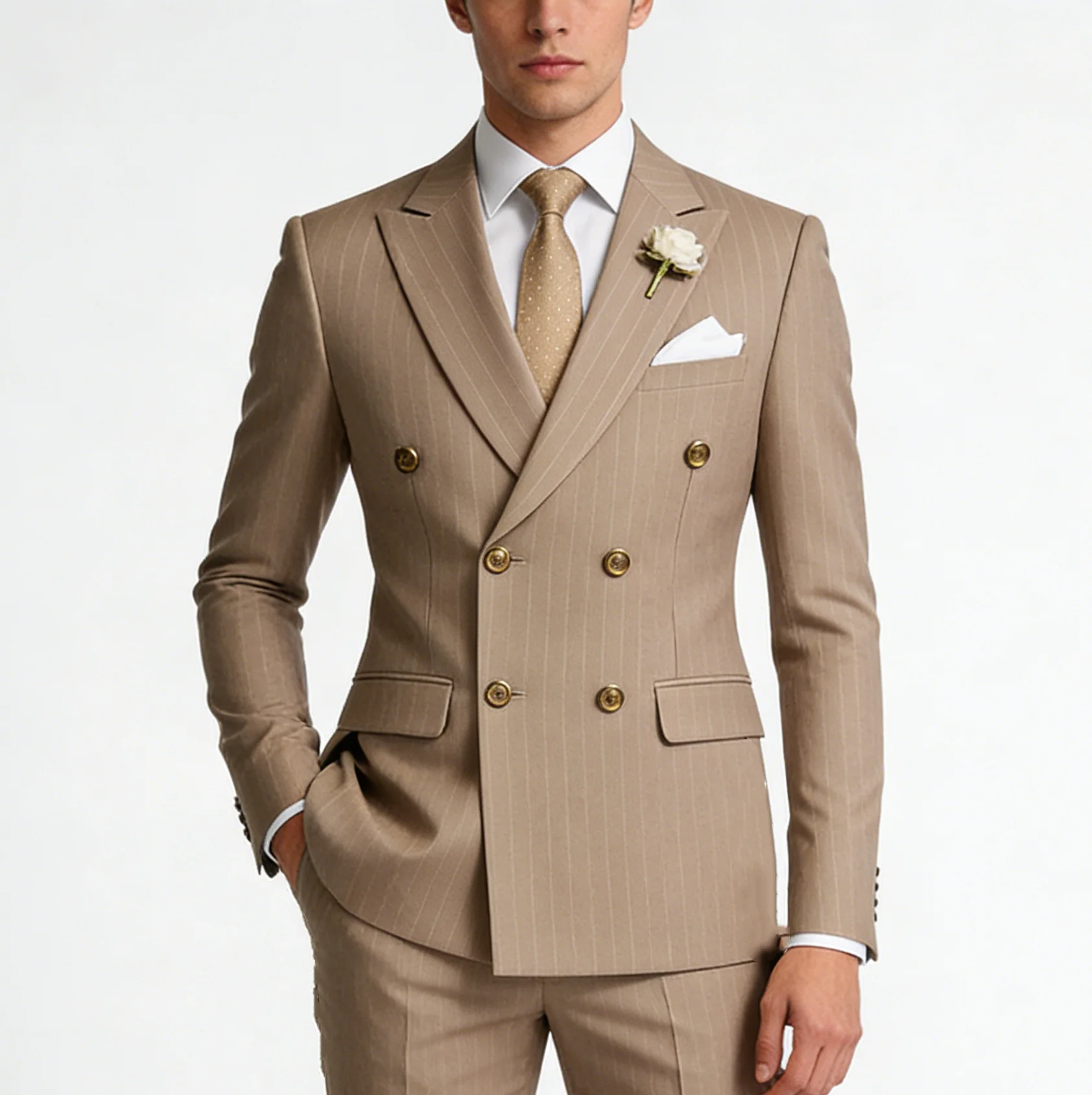 

Мужской приталенный деловой костюм из трех предметов для свадьбы, жениха, бизнеса, офиса, шерстяной костюм, жилет, куртка, брюки, комплект