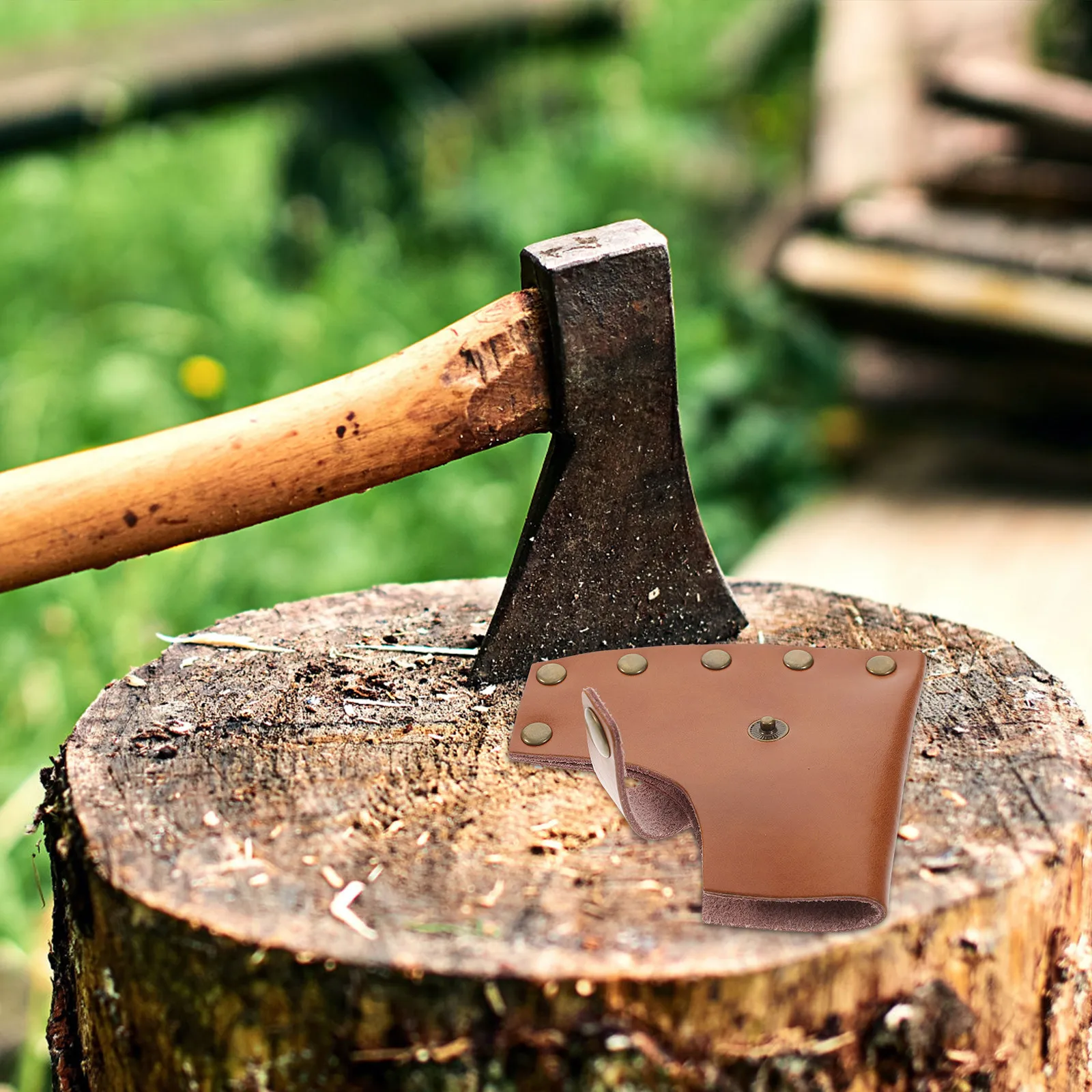 Sarung Kapak Tebal dari Kulit - Camp Axe Hatchet ulasan dan harga