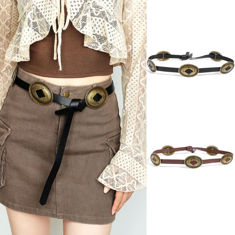 

Girls Punk Waist Belt for Banquet Idol Costume Jewelry Waist Body Jewelry for Party/Club for Jeans Pants Belt M6CD