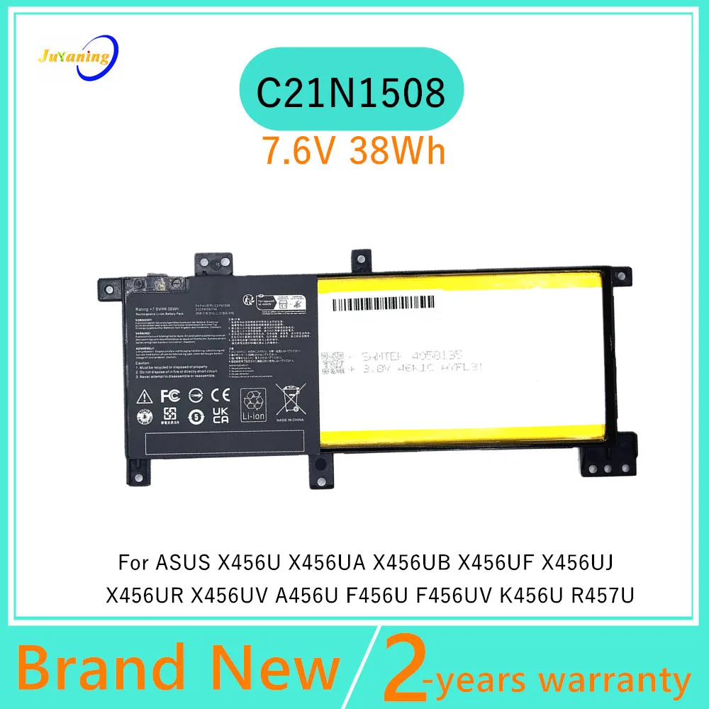 7.6V 38Wh C21N1508 Laptop Battery for Asus F456UV X456U R457U X456UA K456U X456UB A456U X456UF X456UJ F456U X456UR X456UV